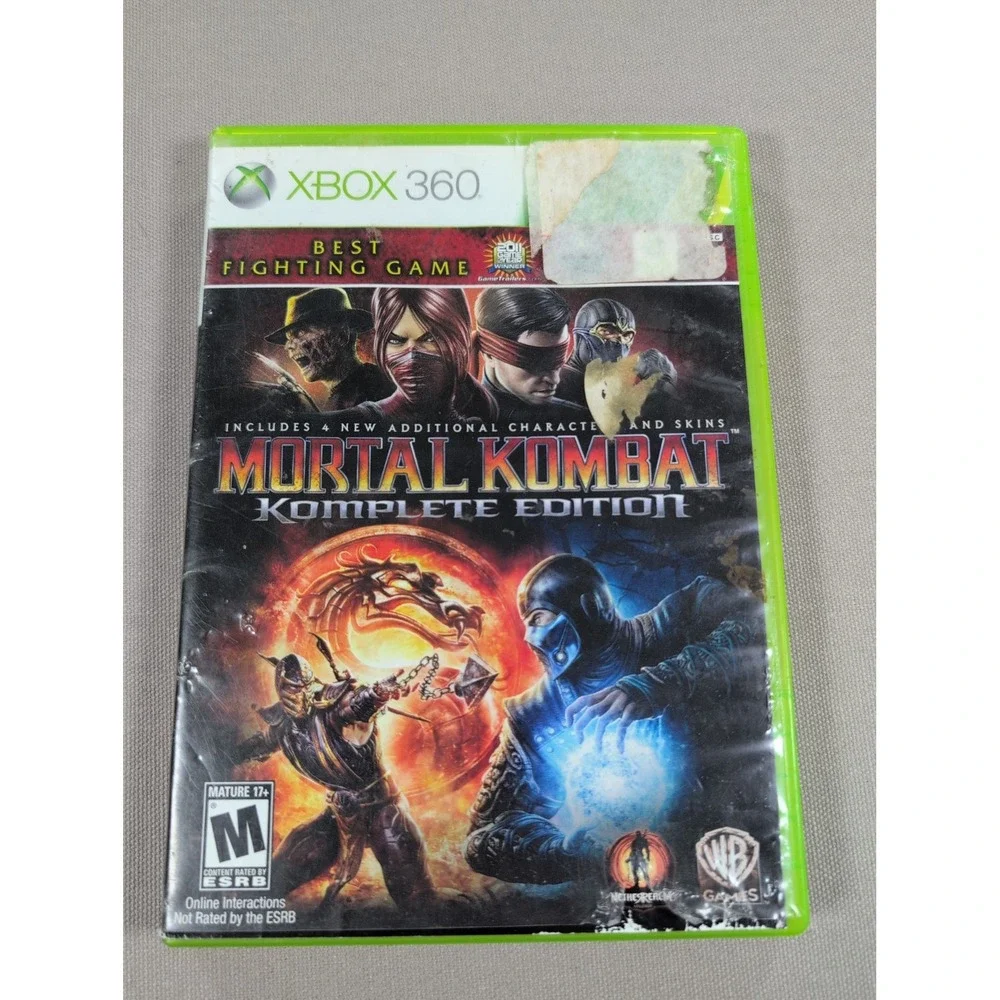 WB Games Mortal Kombat Komplete Edition Xbox 360 No Manual Case Damage